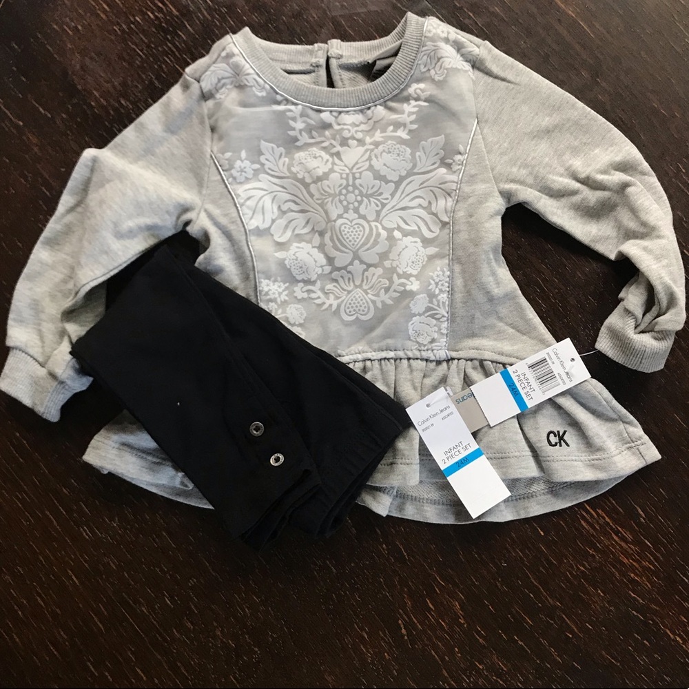 NWT Calvin Klein Sweater & Pants 24m